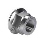 Hexagon nuts with flange and with non-metallic insert