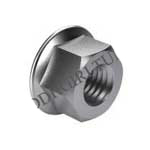 Hexagon nuts with flange with metric fine thread